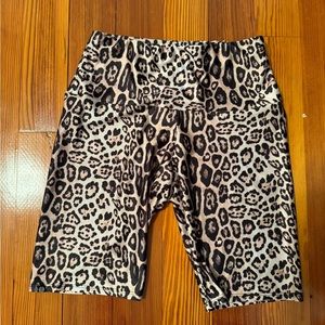 Leopard bike shorts